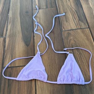 Lavender Triangle Bikini Top